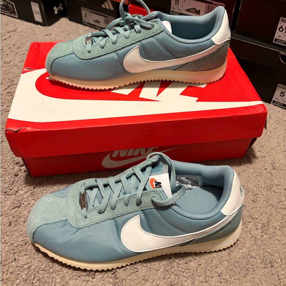 Nike Blue and White Cortez  Sneakers